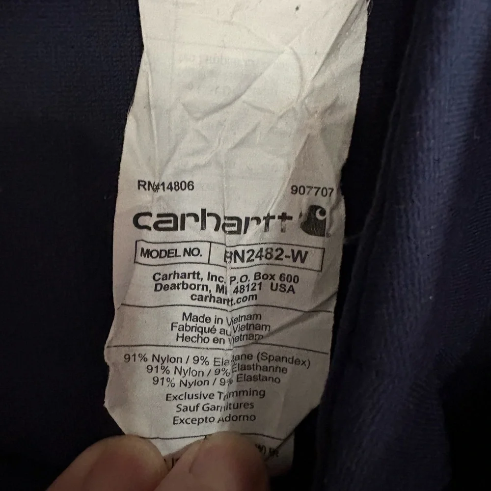 Carhartt Dark Blue Apparel with Logo - Picture 7 of 7